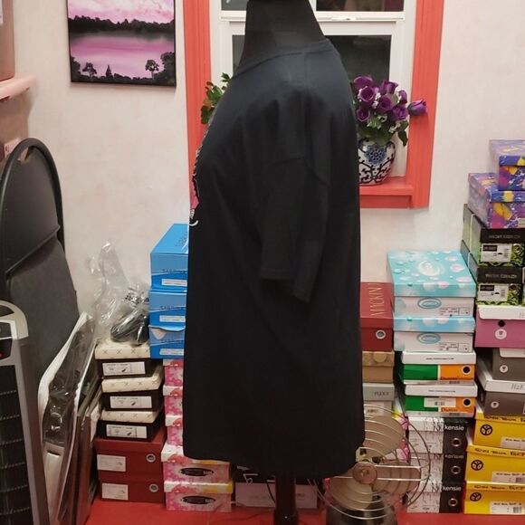 Lady Trucker NWT black graphic tee sz 2X - Picture 4 of 7